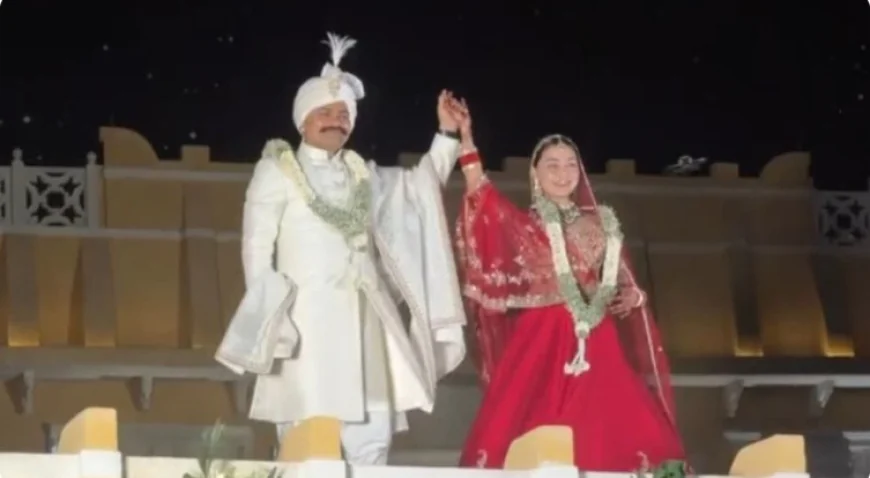 एक-दूजे के हुए IPS कपल: घुटनों पर बैठकर वरमाला पहनी, पारंपरिक रीति-रिवाजों के साथ बंधे केके बिश्नोई और अंशिका वर्मा के फेरे