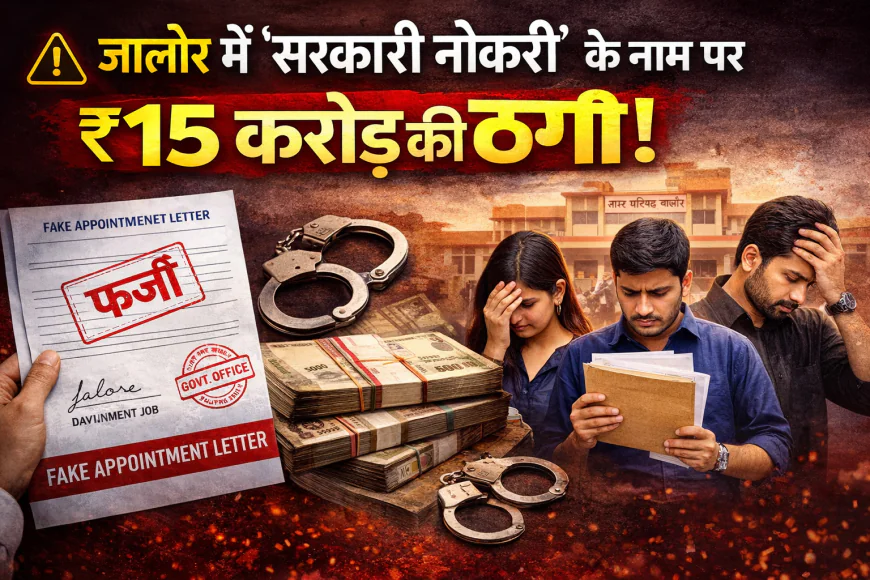 जालोर में ‘सरकारी नौकरी’ के नाम पर 15 करोड़ की ठगी! फर्जी जॉइनिंग लेटर देकर चलाया बड़ा सिंडिकेट