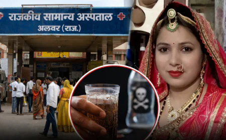 अलवर अस्पताल में महिला की मौत, ससुराल पक्ष फरार: पीहर का आरोप—कोल्ड ड्रिंक में जहर देकर हत्या, पहले से मिलती थीं धमकियां