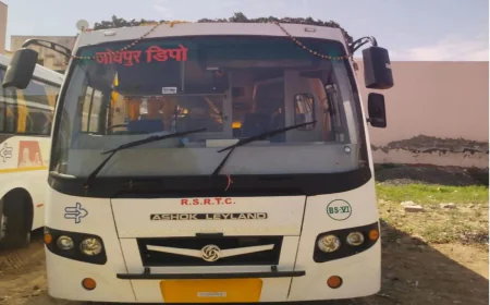 जोधपुर से उदयपुर-बांसवाड़ा रूट पर पहली बार AC बस सेवा शुरू, 448 किमी का सफर अब होगा आरामदायक...