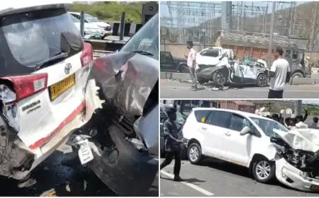 "उदयपुर में मौत का मंजर: 12 वाहन आपस में भिड़े, 2 की मौत; कई घायल, NH-48 पर मचा कोहराम"