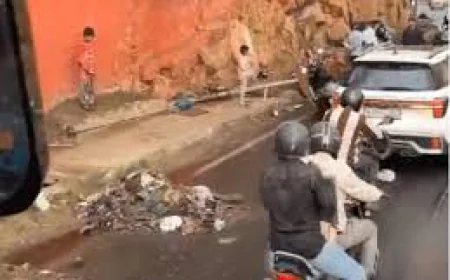 “जयपुर में तेज आंधी बनी जानलेवा: पोल गिरने से बाइक सवार की मौत, बुजुर्ग पर गिरी ग्रेनाइट पट्टी”