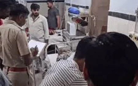 “बाड़मेर में आमने-सामने भिड़ीं दो बाइक: दंपति समेत 3 घायल, 2 के पैर फ्रैक्चर”