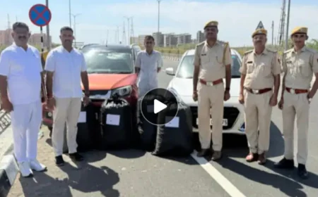 बाड़मेर में लग्जरी कार से 61 किलो 150 ग्राम डोडा-पोस्त बरामद: 3 आरोपी गिरफ्तार, प्लास्टिक के कट्टों में छिपाकर तस्करी की कोशिश