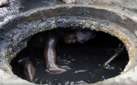 “गुरुग्राम में सीवर बना मौत का गड्ढा: जहरीली गैस से 2 सफाईकर्मियों की मौत, ठेकेदार फरार”