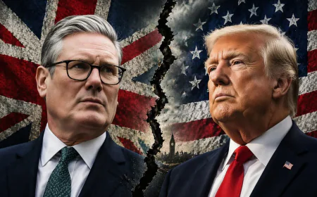 “नहीं झुकूंगा, यह हमारी जंग नहीं है” — ट्रंप की ट्रेड वॉर धमकी पर भड़के स्टार्मर, अमेरिका–ब्रिटेन रिश्तों में दरार