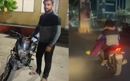 “वायरल होने के चक्कर में जान से खिलवाड़! अजमेर में युवक ने महिला को टंकी पर बैठाकर दौड़ाई बाइक, पुलिस ने सिखाया सबक”