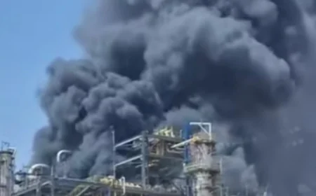 उद्घाटन से ठीक पहले पचपदरा रिफाइनरी में आग, सीडीयू यूनिट में मचा हड़कंप...
