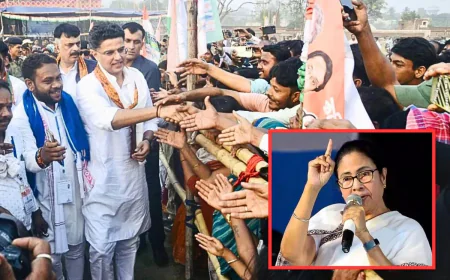 बंगाल में पायलट का पावर शो: ममता के गढ़ में 24 घंटे में 5 सभाएं और रोड शो, बंगाल की सियासत में बढ़ी हलचल