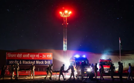 हवाई हमले के रिहर्सल के लिए  कल बाड़मेर में होगा ब्लैकआउट, प्रशासन की तैयारियां पूरी