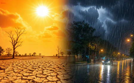 दिन में तापमान 45° के पार, रात में बारिश—लोगों की बढ़ी मुश्किलें!
