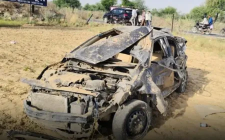 बाइक छोड़ कार में बैठे, रास्ते में हादसा: झुंझुनूं में 3 दोस्तों की मौत, एक गंभीर घायल