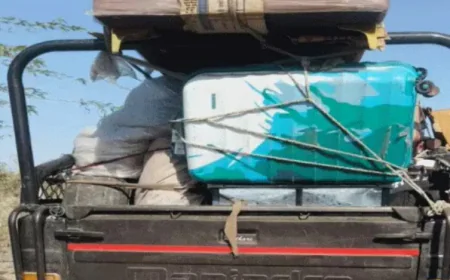 भारत माला रोड पर दर्दनाक हादसा: बोलेरो-कैंपर की टक्कर से महिला व दो बकरियों की मौत, चालक फरार