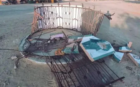 बाड़मेर के आडेल गांव में अंबेडकर प्रतिमा टूटने से बवाल, प्रदर्शन और धरना; हादसा या साजिश पर सस्पेंस