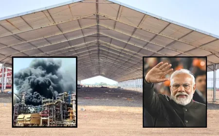 रिफाइनरी अग्निकांड के बाद बड़ा अपडेट: मोदी सभा स्थल पर अचानक बढ़ी हलचल, क्या होने वाला है बड़ा फैसला?