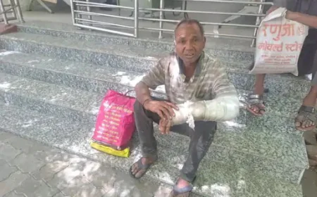 10 दिन से टूटा हाथ लेकर इंसाफ की ठोकरें खा रहा कबाड़ बीनने वाला रमेश… पुलिस पर उठे गंभीर सवाल