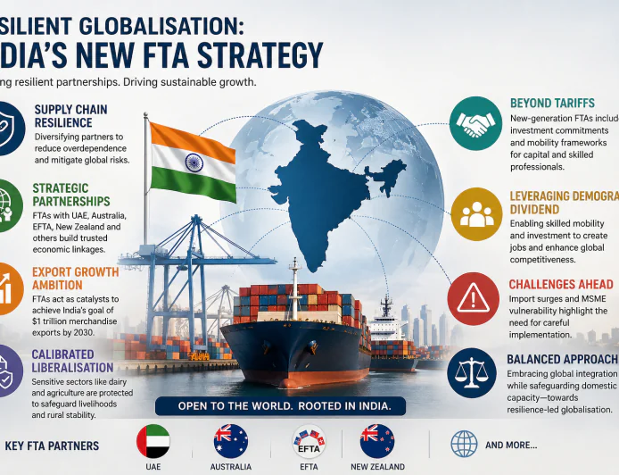 Resilient Globalisation: India’s New FTA Strategy Reshapes Trade Diplomacy