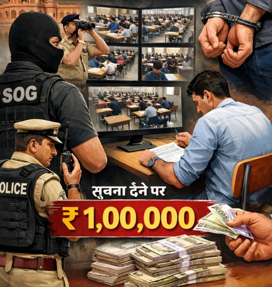 राजस्थान SI भर्ती परीक्षा-2025 को लेकर एसओजी अलर्ट: फर्जीवाड़ा और नकल रोकने के लिए सख्त निगरानी, सूचना देने पर 1 लाख रुपए का इनाम