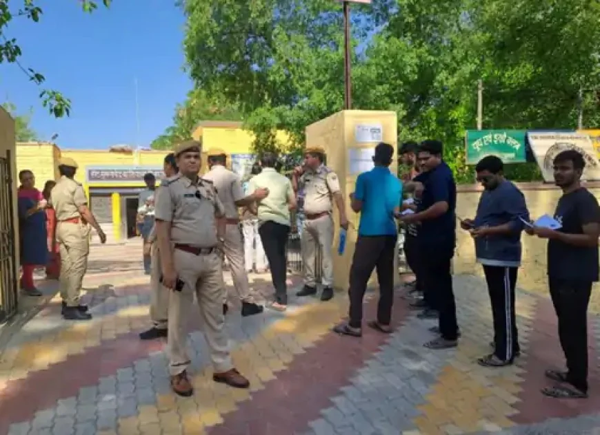 अखरोट लेकर पहुंची SI कैंडिडेट को नहीं मिली एंट्री: 55KM सफर बेकार, पाली में 66.75% उपस्थिति