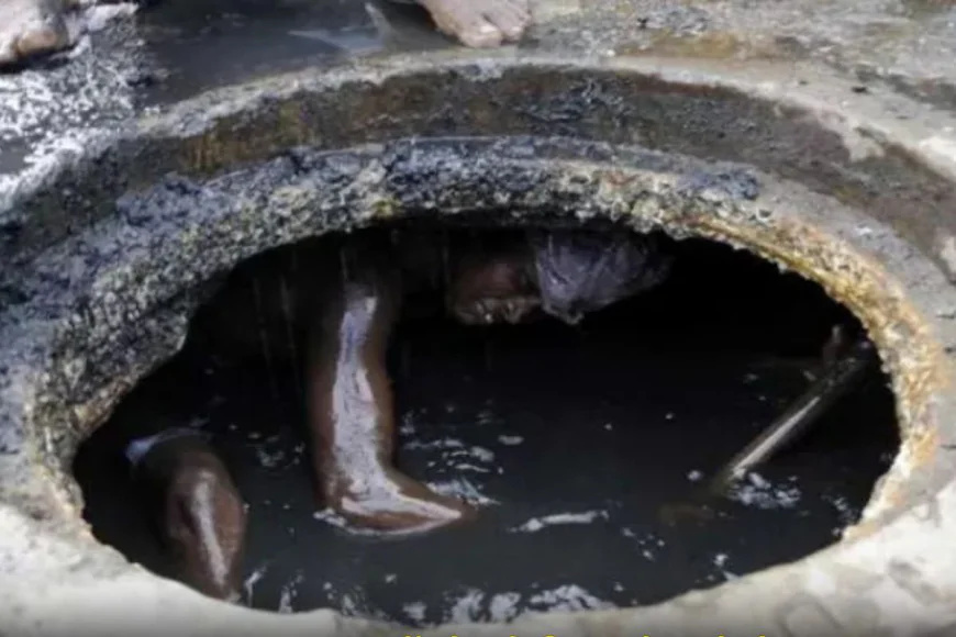 “गुरुग्राम में सीवर बना मौत का गड्ढा: जहरीली गैस से 2 सफाईकर्मियों की मौत, ठेकेदार फरार”