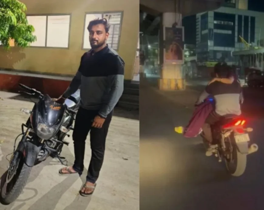 “वायरल होने के चक्कर में जान से खिलवाड़! अजमेर में युवक ने महिला को टंकी पर बैठाकर दौड़ाई बाइक, पुलिस ने सिखाया सबक”