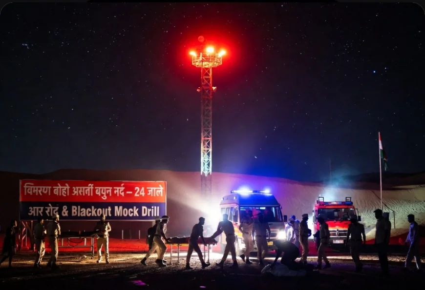 हवाई हमले के रिहर्सल के लिए  कल बाड़मेर में होगा ब्लैकआउट, प्रशासन की तैयारियां पूरी