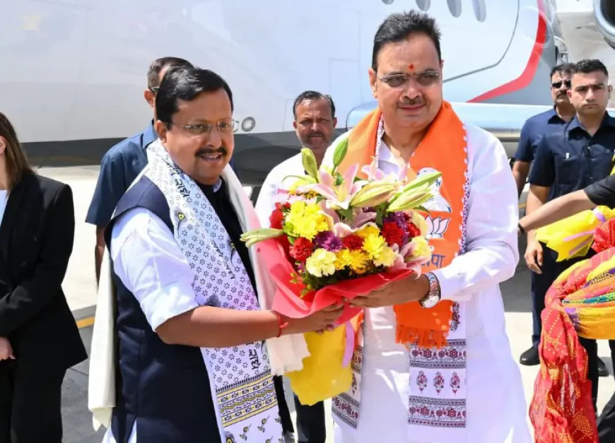 जयपुर पहुंचे बीजेपी अध्यक्ष नितिन नवीन, टोंक में करेंगे कार्यालय उद्घाटन और कार्यकर्ता सम्मेलन को संबोधित