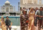 ताजमहल की खूबसूरती पर फिदा हुईं टिफनी ट्रम्प, पति माइकल के साथ डायना बेंच पर खिंचवाई तस्वीरें