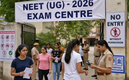नीट यूजी-2026: 3288 अभ्यर्थी देंगे परीक्षा, कड़ी सुरक्षा और बायोमेट्रिक जांच के सख्त इंतजाम