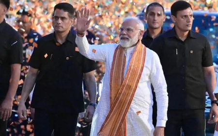 “दिल्ली BJP मुख्यालय में जश्न का धमाका! बंगाल-असम जीत के बाद PM मोदी-नितिन नवीन पहुंचे BJP मुख्यालय..