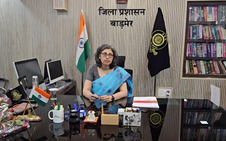 बाड़मेर को मिली नई कलेक्टर: IAS चिन्मयी गोपाल ने संभाला पदभार, जॉइन करते ही रिकॉर्ड रूम की बदहाली पर जताई चिंता