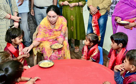 राजसमंद में उपमुख्यमंत्री दिया कुमारी का औचक निरीक्षण: आंगनबाड़ी में पोषाहार गुणवत्ता पर सख्त रुख