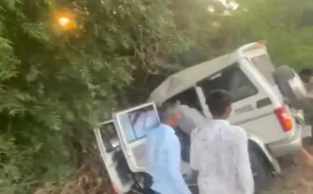 सांचौर के पास भीषण सड़क हादसा: बालोतरा जा रही बस और बोलेरो की टक्कर, 12 लोग घायल