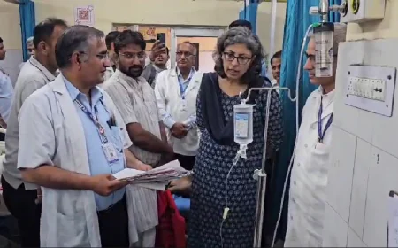 बाड़मेर में नए कलेक्टर का पहला एक्शन: अस्पताल निरीक्षण के दौरान मरीजों की शिकायत सुनकर कैंटीन व्यवस्था पर दिए बड़े संकेत