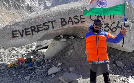 एक हाथ खोया, लेकिन हौसला नहीं… जयपुर के दीपेंद्र ने एवरेस्ट बेस कैंप पर फहराया तिरंगा
