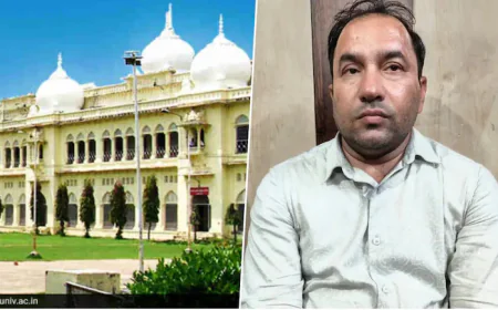 ‘डार्लिंग… तुम्हारे लिए दोनों पेपर आउट कर दिए’, लखनऊ यूनिवर्सिटी के प्रोफेसर का छात्रा से अशोभनीय ऑडियो वायरल, हिरासत में लिया गया