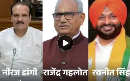 राजस्थान की तीन राज्यसभा सीटों पर 18 जून को चुनाव: 2 सीटों पर बीजेपी, 1 पर कांग्रेस की जीत लगभग तय