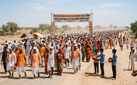 नौतपा की तपिश में आस्था का महाकुंभ: 110KM पैदल चलेंगे हजारों श्रद्धालु, 100 साल पुरानी परिक्रमा शुरू
