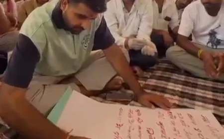 गिराल लिग्नाइट माइंस आंदोलन का 20वां दिन मजदूरों के समर्थन में डटे रविन्द्र सिंह भाटी, खून से लिखी मांगों ने बढ़ाई सरकार की चिंता!