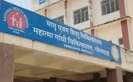 निमोनिया से पीड़ित मासूम को भोपे के पास ले गए परिजन: गर्म सरिए से पेट दागा, भीलवाड़ा हॉस्पिटल में हालत गंभीर