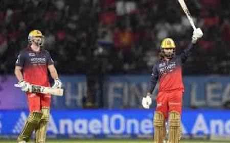 RCB फिर फाइनल में: रजत पाटीदार की तूफानी 93 रन की पारी, गुजरात को 92 रन से हराकर रचा इतिहास