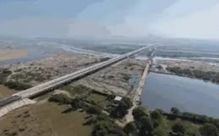 राजस्थान: बनास नदी पर बने गहलोद ब्रिज का लोड टेस्ट शुरू, 243 टन वजन से होगी मजबूती की जांच