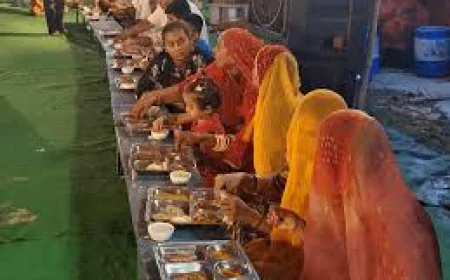 जोधपुर भोगीशैल परिक्रमा: तीसरे दिन बड़ली पड़ाव पर सेवा का भाव, 40 साल से समिति खिला रही 12 हजार श्रद्धालु