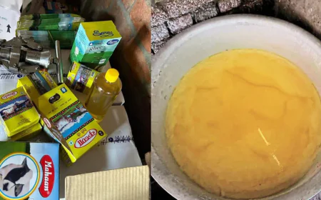 सीकर-जयपुर बॉर्डर पर नकली घी फैक्ट्री का भंडाफोड़: 210 किलो माल जब्त, एक आरोपी गिरफ्तार