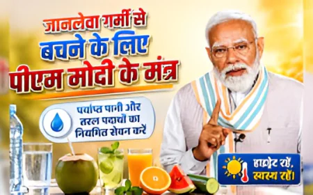 नौतपा की भीषण गर्मी पर पीएम मोदी की देशवासियों से अपील: खुद को हाइड्रेट रखें, पशु-पक्षियों के लिए भी रखें पानी