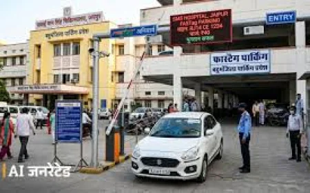 SMS हॉस्पिटल में अब हाईटेक पार्किंग सिस्टम: फास्टैग से कटेगा शुल्क, रियल टाइम मॉनिटरिंग से खत्म होगा जाम