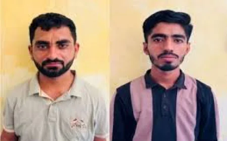 बाड़मेर में बिना नंबर की क्रेटा से निकली 2 पिस्टल, हिस्ट्रीशीटर समेत दो आरोपी गिरफ्तार