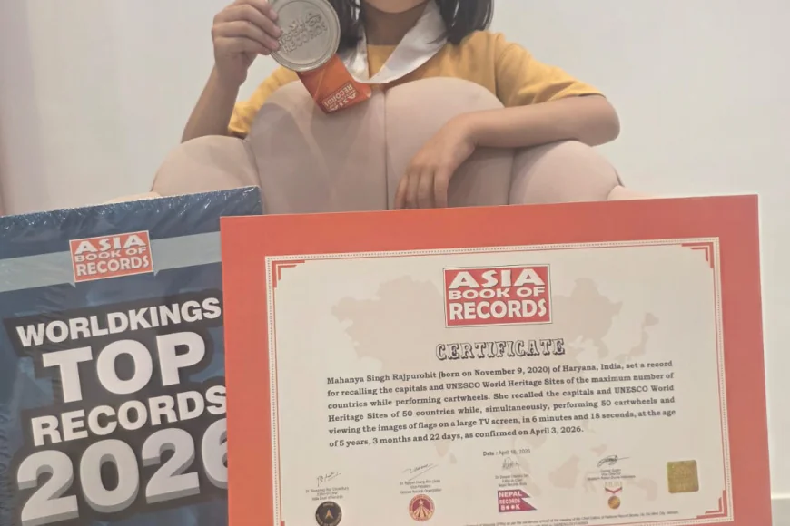 राजस्थान की 5 साल की बच्ची ने किया ऐसा कमाल कि India और Asia Book of Records में दर्ज हुआ नाम