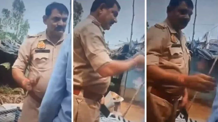 दरोगा ने युवक को 12 सेकंड में क्यों जड़े 6थप्पड़... ओर बोला अभी ढंग से सबक बाकी हैं...