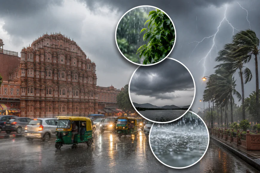 “Heatwave हुई फेल! राजस्थान में बारिश से गिरा तापमान, मौसम हुआ सुहाना..